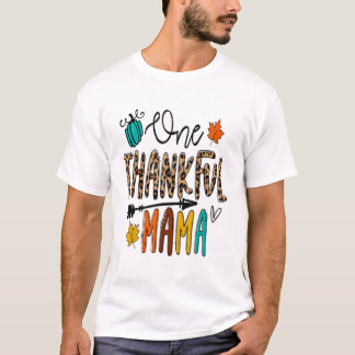 Camiseta Leopard Um Graças Mamãe Engraçado Mama Ação de Gra