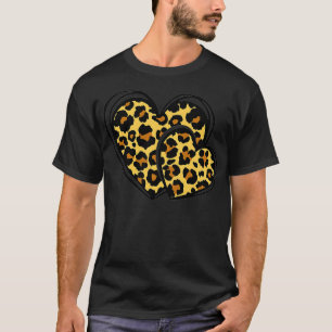 Camiseta Leopard Valentine Day Cheetah Graphic Heari Premi