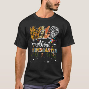 Camiseta Leopard Wild Sobre Jardim De Infância De Volta À S