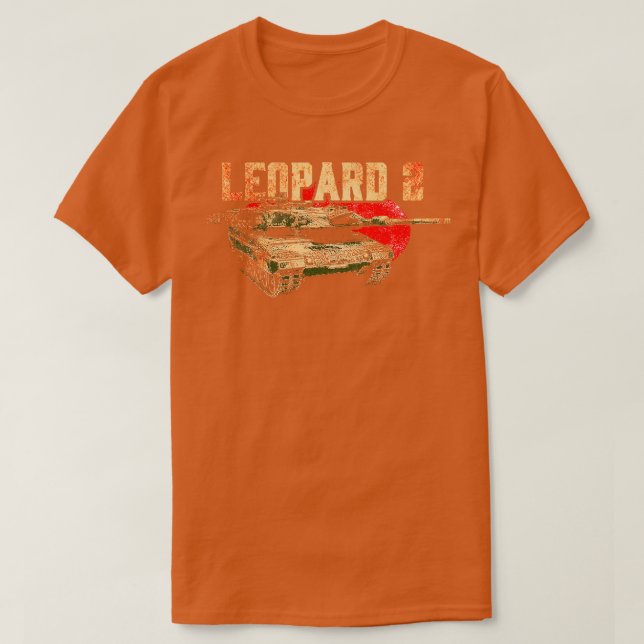 Camiseta Leopardo 2 Tanque alemão Exército alemão (Frente do Design)