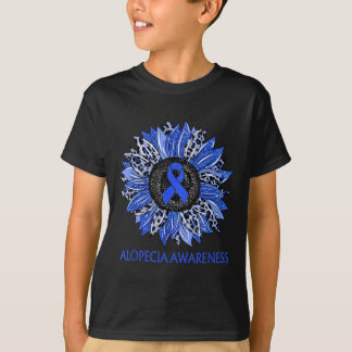 Camiseta Leopardo Alopecia de girassol Sensibilização Fita