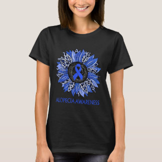Camiseta Leopardo Alopecia de girassol Sensibilização Fita