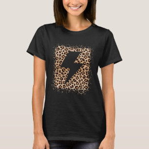 Camiseta Leopardo Animal Cheetah Impressão Bolt Lightning