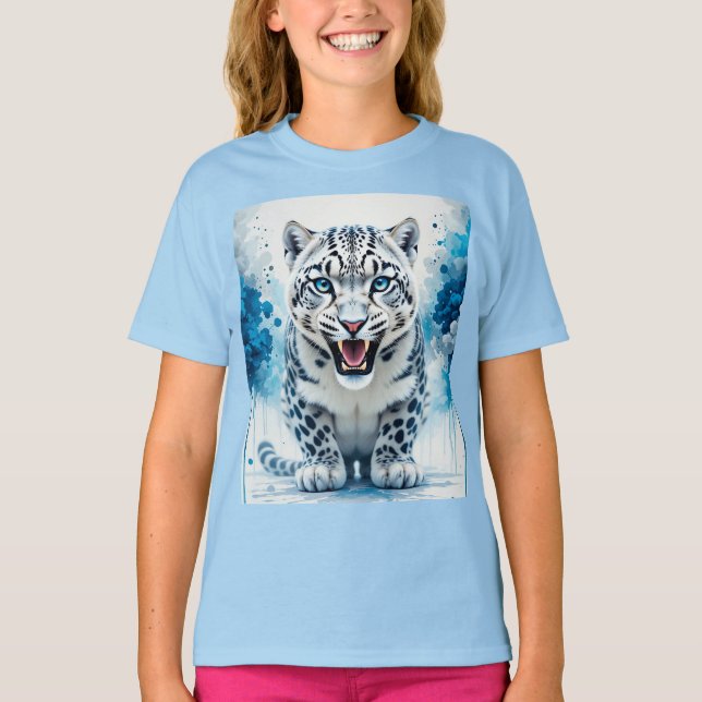 Camiseta Leopardo Branco Feroz (Frente)