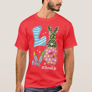 Camiseta Leopardo Bunny LOVE Esmaga A vida Engraçado Dia da