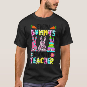 Camiseta Leopardo Cada Bunnys É Coelhos De Professores Favo