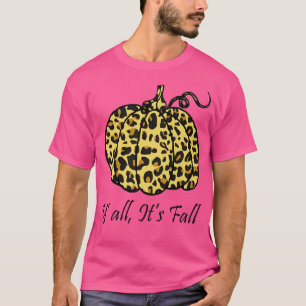 Camiseta Leopardo Cheetah Pumpkin Animal Queda Autumn Ca