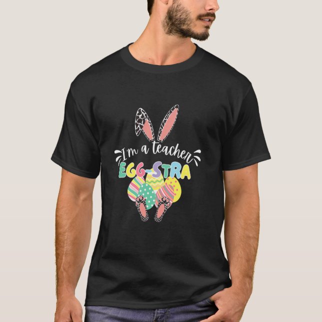 Camiseta Leopardo Coelho Páscoa Professor Ovo Stra Sala de  (Frente)