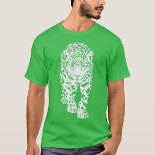 Camiseta Leopardo-da-neve Grande Vida Selvagem de Gatos