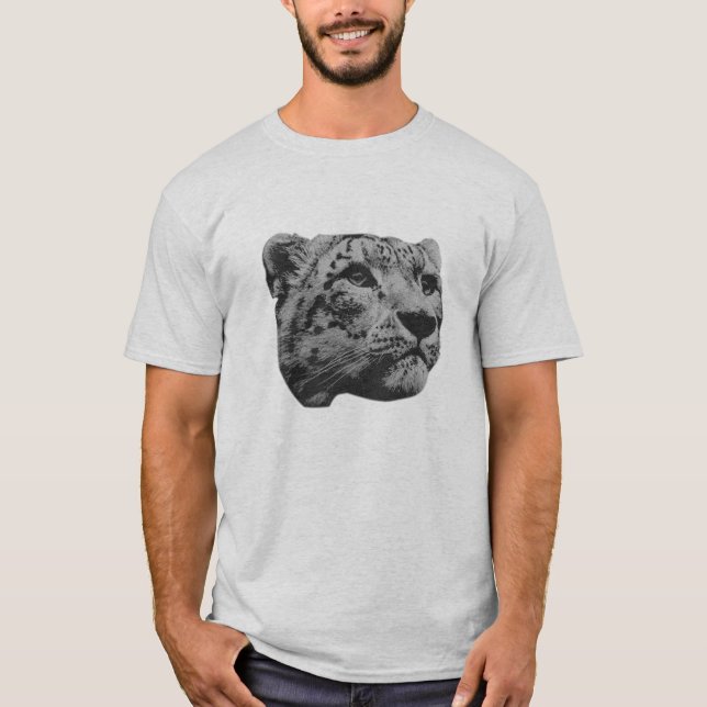 Camiseta Leopardo de neve (Frente)
