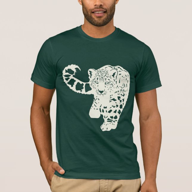 Camiseta Leopardo de neve (Frente)