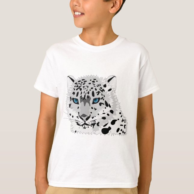 Camiseta Leopardo de neve (Frente)