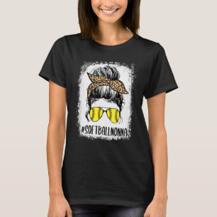 Camiseta Leopardo de Nonna Life de Softball Branqueado Mess