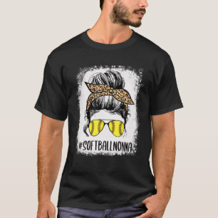 Camiseta Leopardo de Nonna Life de Softball Branqueado Mess