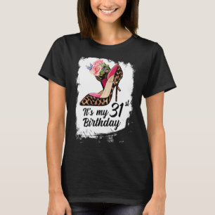 Camiseta Leopardo de salto alto de 31 anos é meu 31º aniver