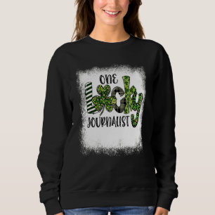Camiseta Leopardo Dia de São Patrício Branqueado Um Diário 