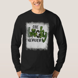 Camiseta Leopardo Dia de São Patrício Sangrado Um Herdeiro 