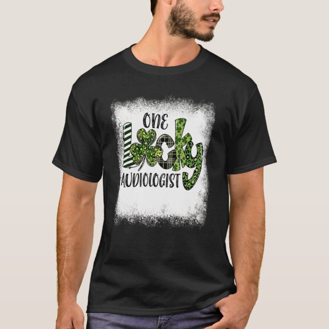 Camiseta Leopardo Dia de São Patrício Sangrado Um Platão So (Frente)
