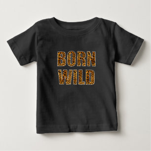 Camiseta Leopardo-do-leão-de-leão-guepardo-nascer selvage