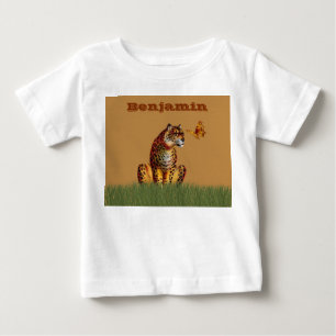 Camiseta Leopardo e borboleta