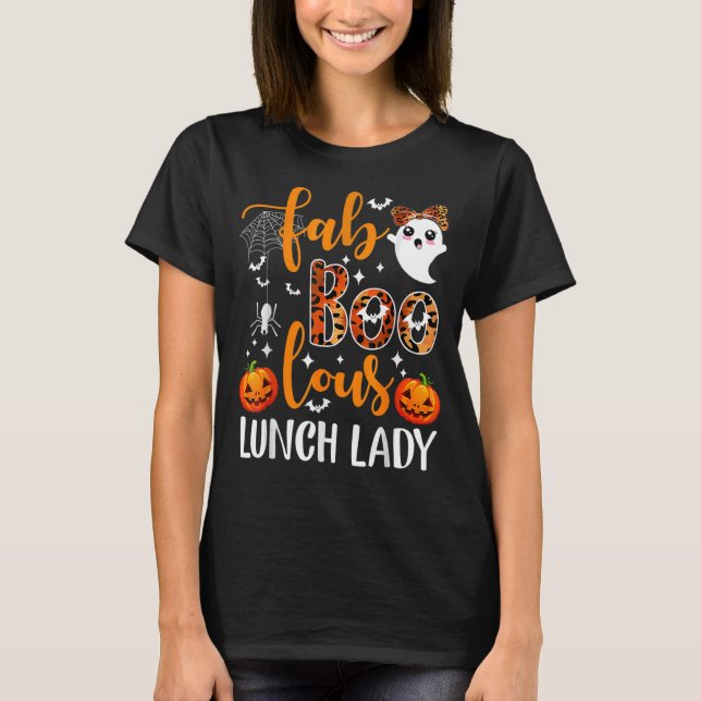 Camiseta Leopardo Fab Boo Lous Equipe Professora Senhora do (Frente)