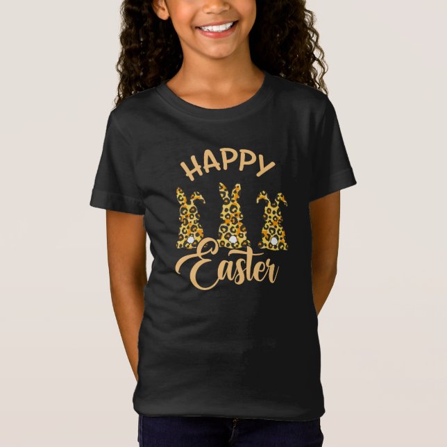 Camiseta Leopardo Feliz Páscoa (Frente)