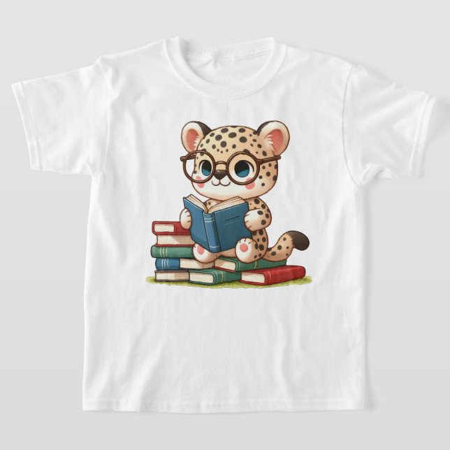 Camiseta Leopardo Fofo Lendo (Postura )