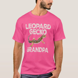 Camiseta Leopardo Gecko Avô Lizard e répteis Légua comum