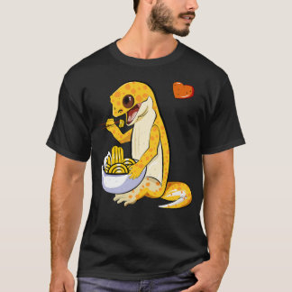 Camiseta Leopardo Gecko Eating Ramen