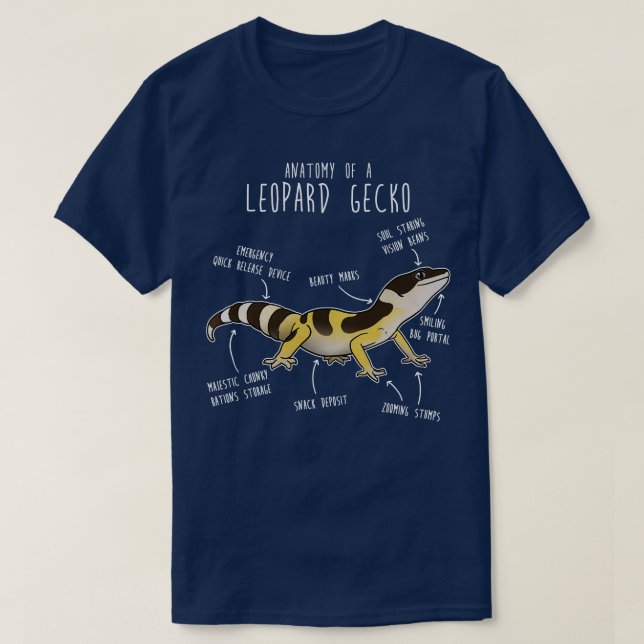 Camiseta Leopardo Gecko Lizard Reptile An.. (Frente do Design)