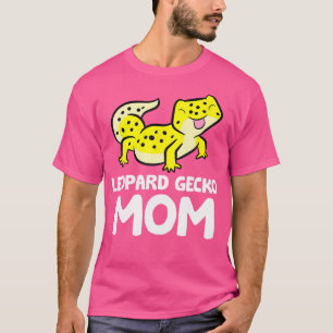 Camiseta Leopardo Gecko Mãe Lizard Réptil Mãe Leopardo Ge