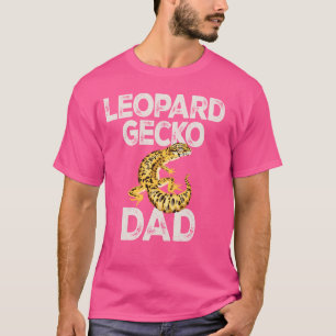 Camiseta Leopardo Gecko Pai Lizard e répteis Leopardo comum