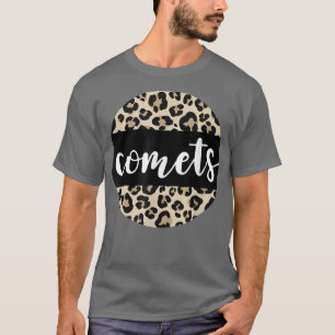 Camiseta Leopardo Imprime Cometas Equipe Mascot Escola Espi