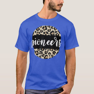 Camiseta Leopardo Imprime Pioneiros Equipe Mascot School Sp