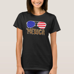 Camiseta Leopardo Merica Óculos De Sol 4 De Julho Meninos G
