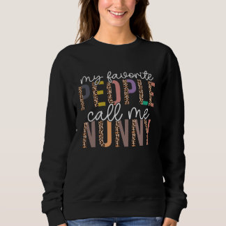 Camiseta Leopardo Meus Favoritos Me Chamam de Nunny Mães D