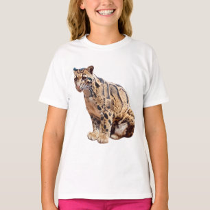 Camiseta leopardo nebuloso fotografia selva grande gato ani