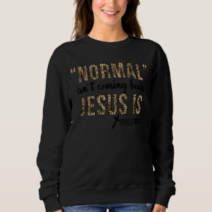 Camiseta Leopardo normal não está voltando Jesus é