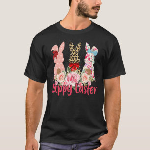 Camiseta Leopardo Páscoa Coelho Coelho Trio Páscoa Bonita