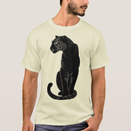 Camiseta Leopardo Preto