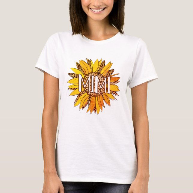 Camiseta Leopardo Print Sunflower MIMI (Frente)