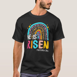 Camiseta Leopardo Rainbow Ele Está Riscado Jesus Christian