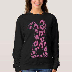 Camiseta Leopardo rosa Felz pascoa cômico coelho coelho