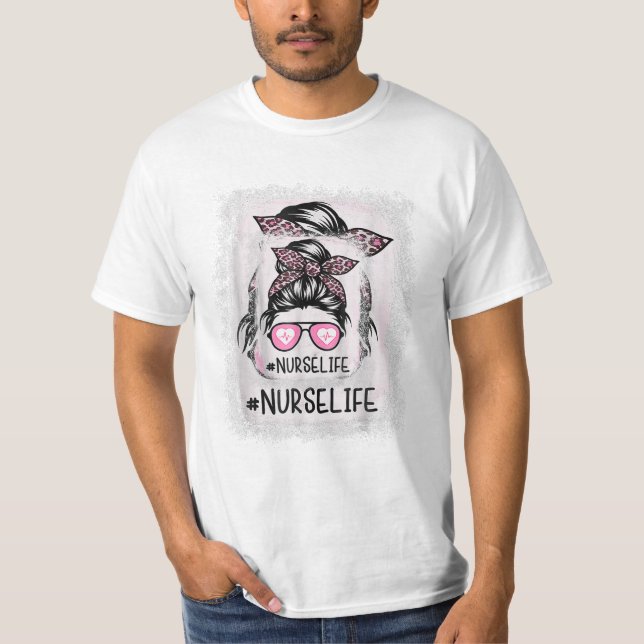 Camiseta Leopardo Rosa Sangrado com Vida (Frente)