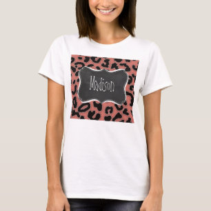 Camiseta Leopardo Salmon escuro; Quadro