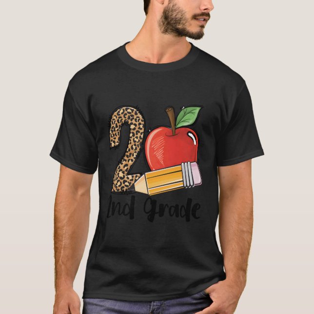 Camiseta Leopardo segundo Imprime De Volta Ao Professor Stu (Frente)