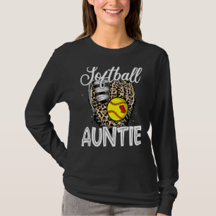 Camiseta Leopardo Softball Glove Softball Tia Happy Mothe