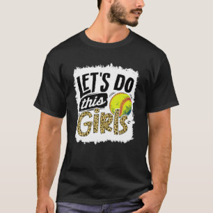 Camiseta Leopardo Softball Mãe Mulheres Meninas Softball
