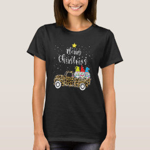 Camiseta Leopardo Três Gnomos em Caminhão Vermelho com Feli