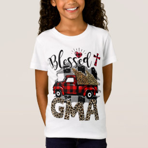 Camiseta Leopardo Vermelho abençoou Gma melhor presente par